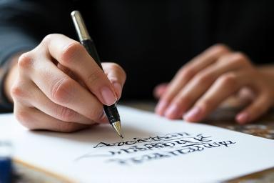 Intervista con maestro calligrafo romano